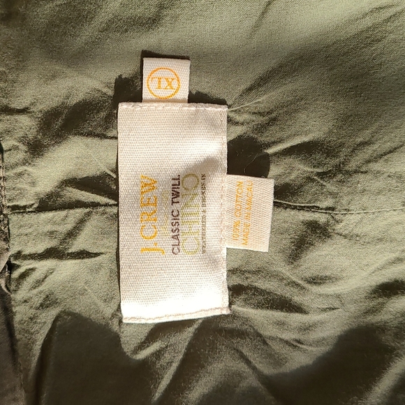 J Crew Classic Twill Chino Jacket in Army Green - Picture 4 of 4